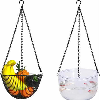 Hanging Basket Chain, 3 Sets Plant Hanger Metal Chains with Clips for Flower Pots, Planters, Bird Cage, V1259-DP01-A-1237