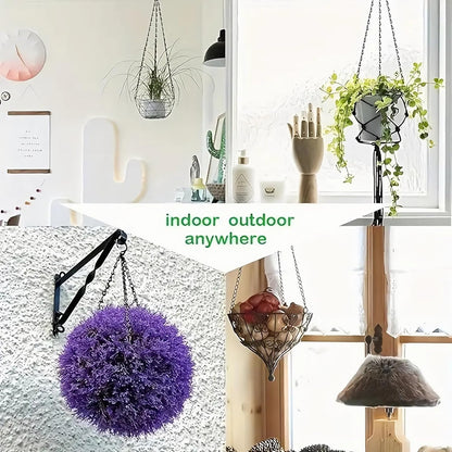 Hanging Basket Chain, 3 Sets Plant Hanger Metal Chains with Clips for Flower Pots, Planters, Bird Cage, V1259-DP01-A-1237