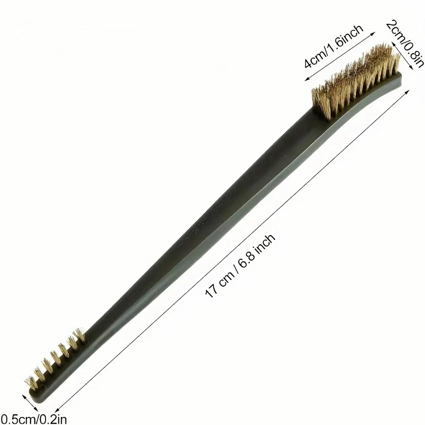 6Pc Mini Wire Brush Set, Steel Brass Nylon Cleaning Polishing Metal Rust Tools, Suitable for Paint Dirt V1259-DP01-A-1247