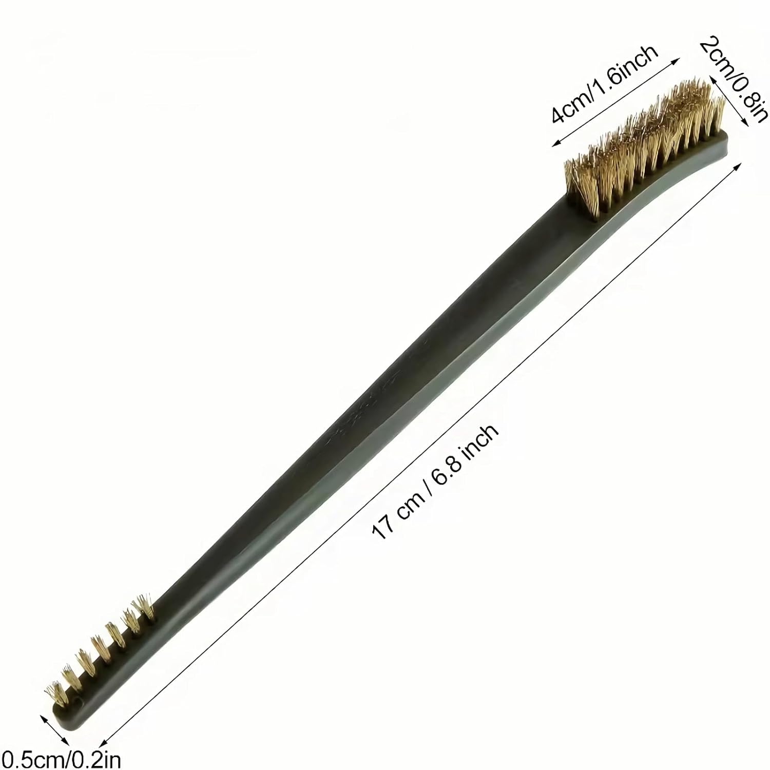 6Pc Mini Wire Brush Set, Steel Brass Nylon Cleaning Polishing Metal Rust Tools, Suitable for Paint Dirt V1259-DP01-A-1247