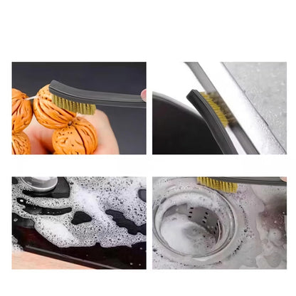 6Pc Mini Wire Brush Set, Steel Brass Nylon Cleaning Polishing Metal Rust Tools, Suitable for Paint Dirt V1259-DP01-A-1247
