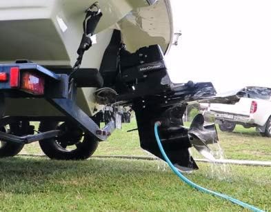 Universal Rectangular Outboard Motor Water Flusher Boat Ear Muff Engine for Marine V1259-DP01-A-1259