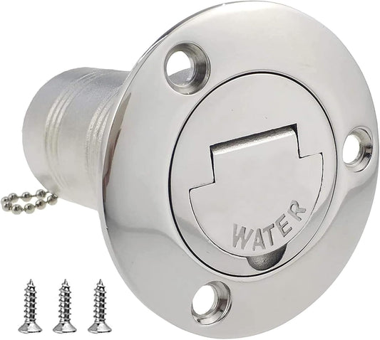1-1/2"(38mm) Boat Gas/Fuel/Diesel/Water/Waste Deck Fill/Filler with Keyless Cap 1-1/2" Marine Mirror- V1259-DP01-A-1273