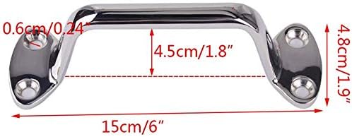 Marine Large Cleat Door Grab Handle Handrail Pull Replacement 316 Stainless Steel 150mm for Boat Yacth V1259-DP01-A-1278