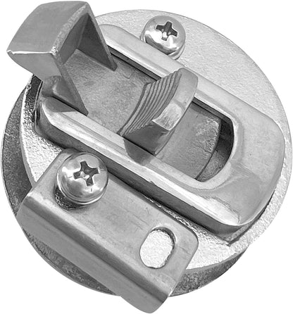 Boat Latches Stainless Steel 2", Latch Hatch Round Pull Marine Flush Locking Lift Handle Deck - V1259-DP01-A-1290