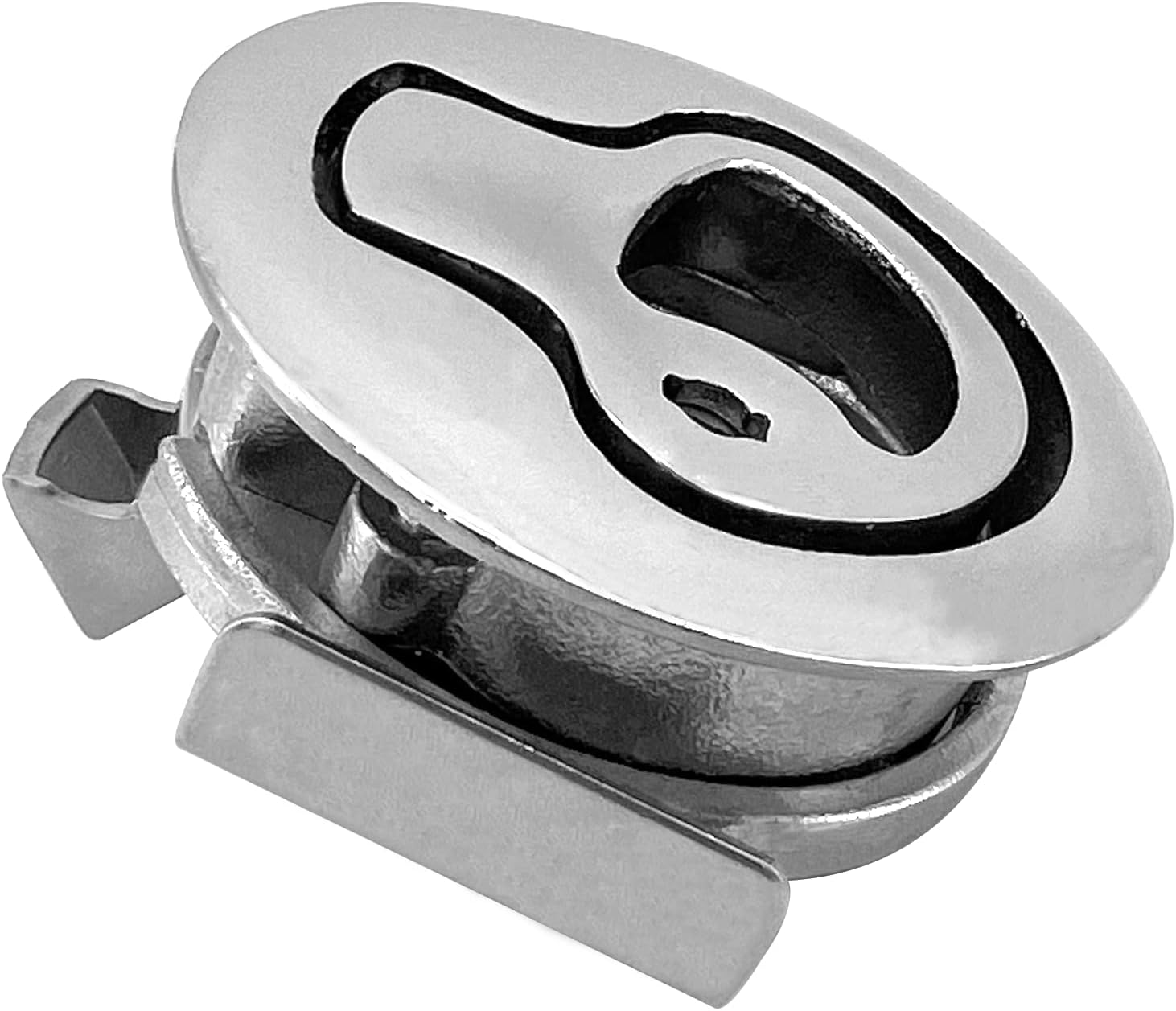 Boat Latches Stainless Steel 2", Latch Hatch Round Pull Marine Flush Locking Lift Handle Deck - V1259-DP01-A-1290