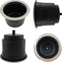 4Pcs Cup Holder Insert Plastic Universal Drop in with Drain, for RV Boat Car, Pontoon Table Sofa,Stainless V1259-DP01-A-1293