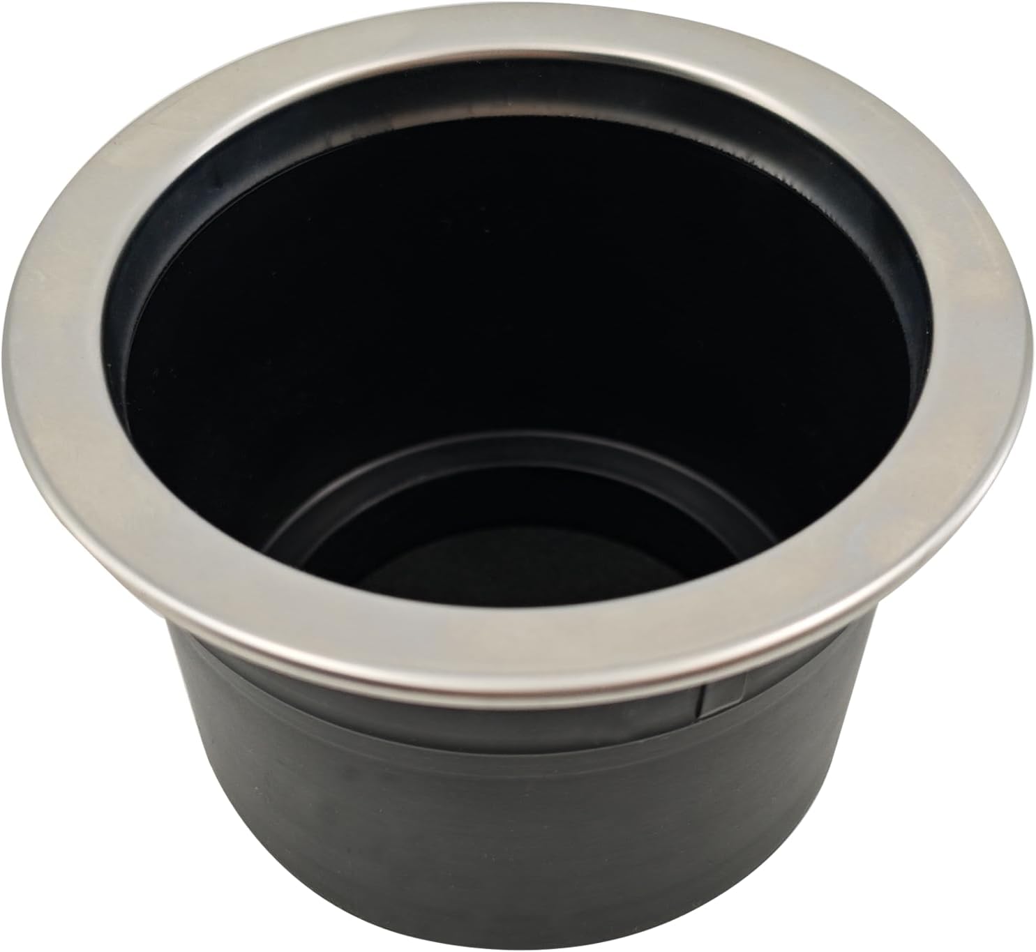 4Pcs Cup Holder Insert Plastic Universal Drop in with Drain, for RV Boat Car, Pontoon Table Sofa,Stainless V1259-DP01-A-1293
