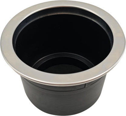 4Pcs Cup Holder Insert Plastic Universal Drop in with Drain, for RV Boat Car, Pontoon Table Sofa,Stainless V1259-DP01-A-1293