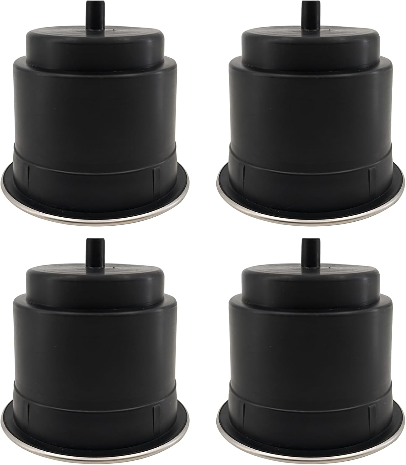 4Pcs Cup Holder Insert Plastic Universal Drop in with Drain, for RV Boat Car, Pontoon Table Sofa,Stainless V1259-DP01-A-1293