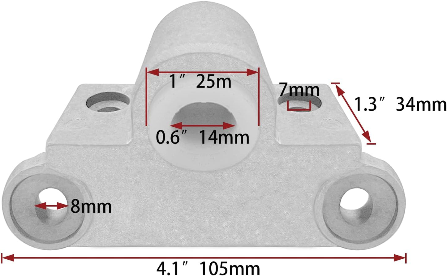2Pcs Aluminum Boat Oar Lock Sockets Rowboat Fishing Duck Jon Right Angle Gunwale Style V1259-DP01-A-1295