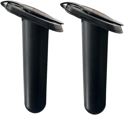 2Pcs Kayak Rod Holder, Deck Plastic Flush Mount Boat Holders and Cap Cover for Fishing, Canoe Tackle V1259-DP01-A-1300