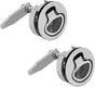 MARIEN 2PCS Marine Grade Stainless Steel Floor Buckle Hatch Latch Flush Turning Lift Handle Recessed Pull V1259-DP01-A-1311