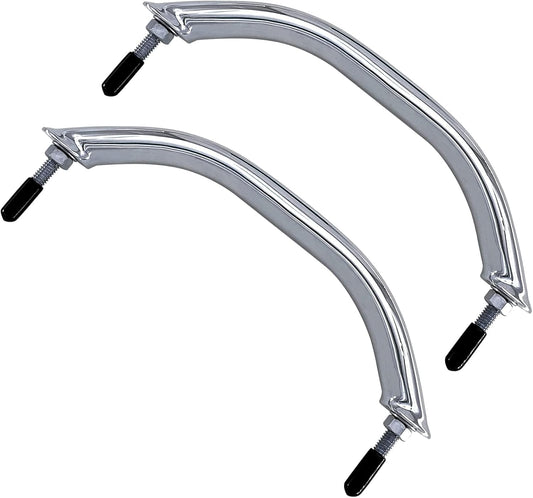 2PCS Boat 316 Stainless Steel 8-3/4'' Polished Grab Handle Oval Tube Bar Handrail for Marine Yacht RV V1259-DP01-A-1313