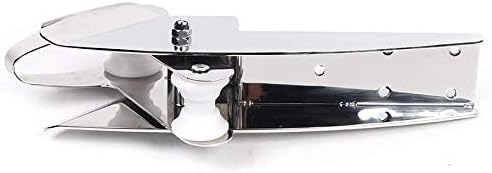AISI 316 Stainless Steel Hinged Self-Launching Bow Anchor Roller with pivoting Dual-Roller 16.5'' for Marine V1259-DP01-A-1316