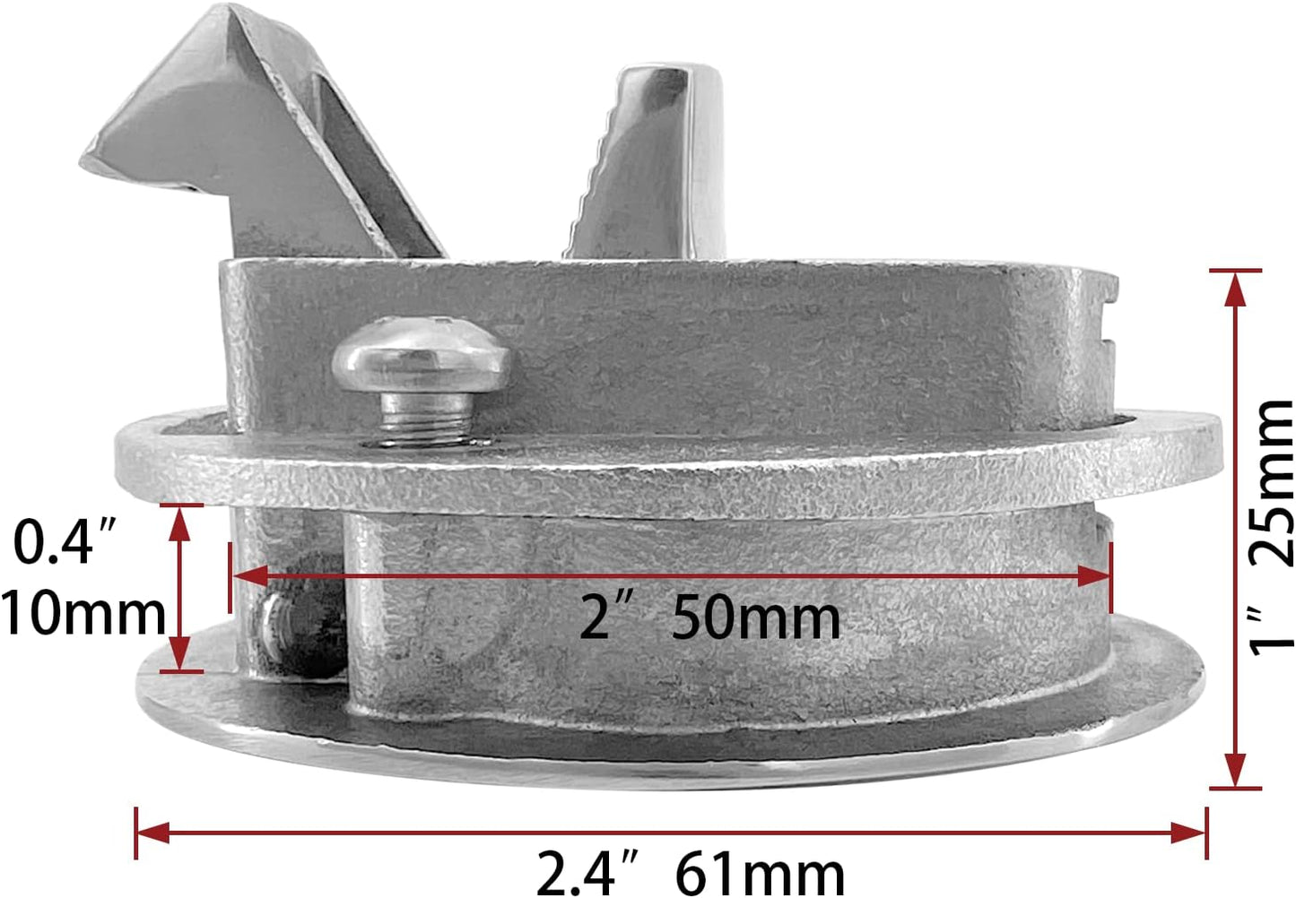 Boat Latches Stainless Steel 2", Latch Hatch Round Pull Marine Flush Locking Lift Handle Deck - Non V1259-DP01-A-1323