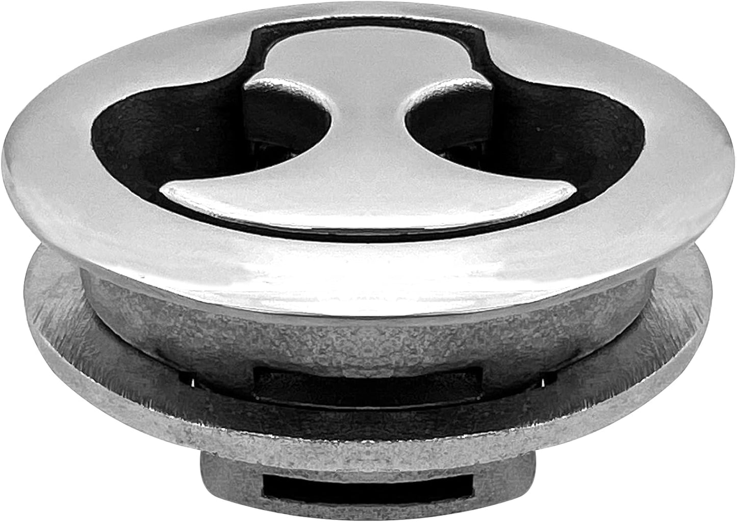 Boat Latches Stainless Steel 2", Latch Hatch Round Pull Marine Flush Locking Lift Handle Deck - Non V1259-DP01-A-1323