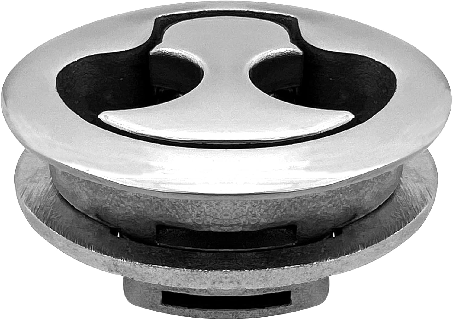 Boat Latches Stainless Steel 2", Latch Hatch Round Pull Marine Flush Locking Lift Handle Deck - Non V1259-DP01-A-1323