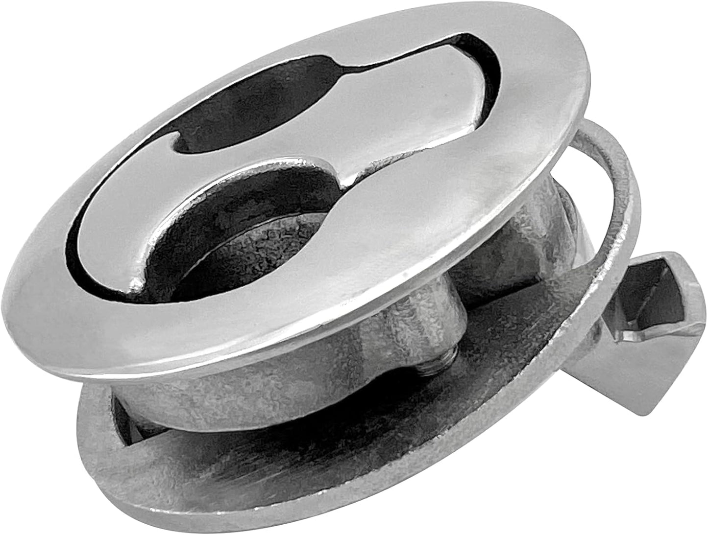 Boat Latches Stainless Steel 2", Latch Hatch Round Pull Marine Flush Locking Lift Handle Deck - Non V1259-DP01-A-1323