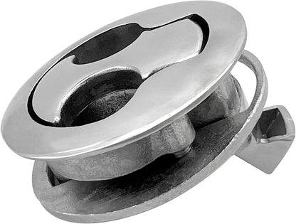 Boat Latches Stainless Steel 2", Latch Hatch Round Pull Marine Flush Locking Lift Handle Deck - Non V1259-DP01-A-1323