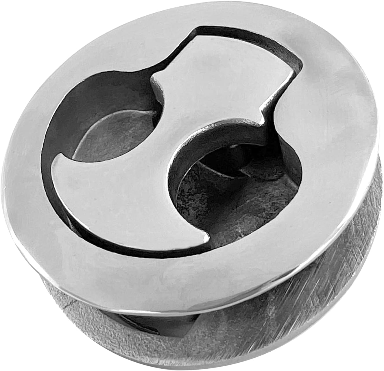 Boat Latches Stainless Steel 2", Latch Hatch Round Pull Marine Flush Locking Lift Handle Deck - Non V1259-DP01-A-1323