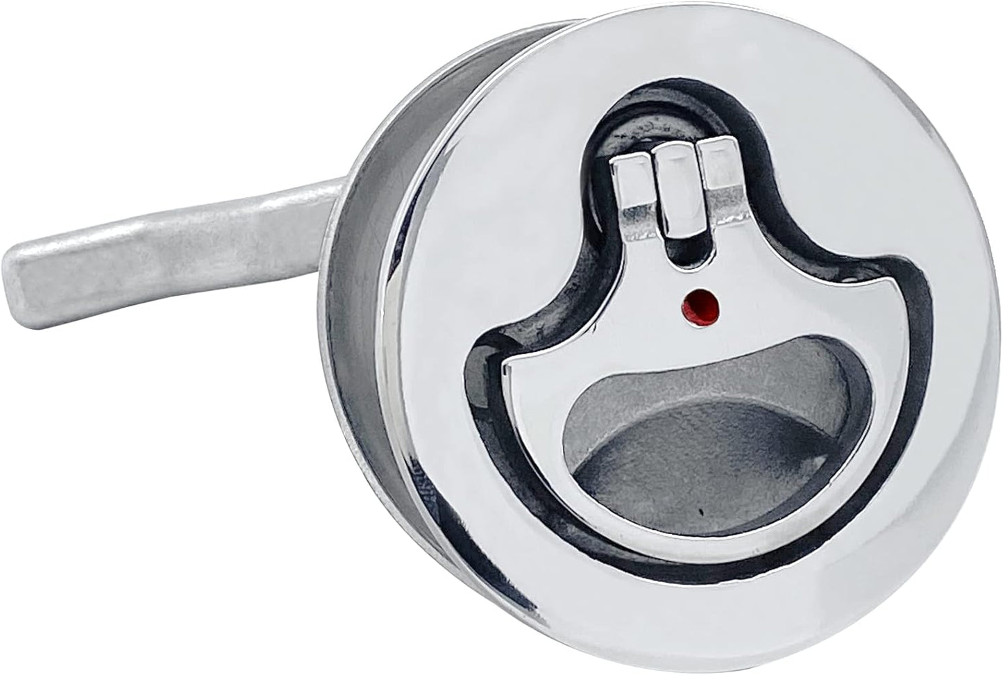 Boat Cam Latch Flush Pull Hatch Lift Stainless Steel with Back Plate Fasteners Screws V1259-DP01-A-1324