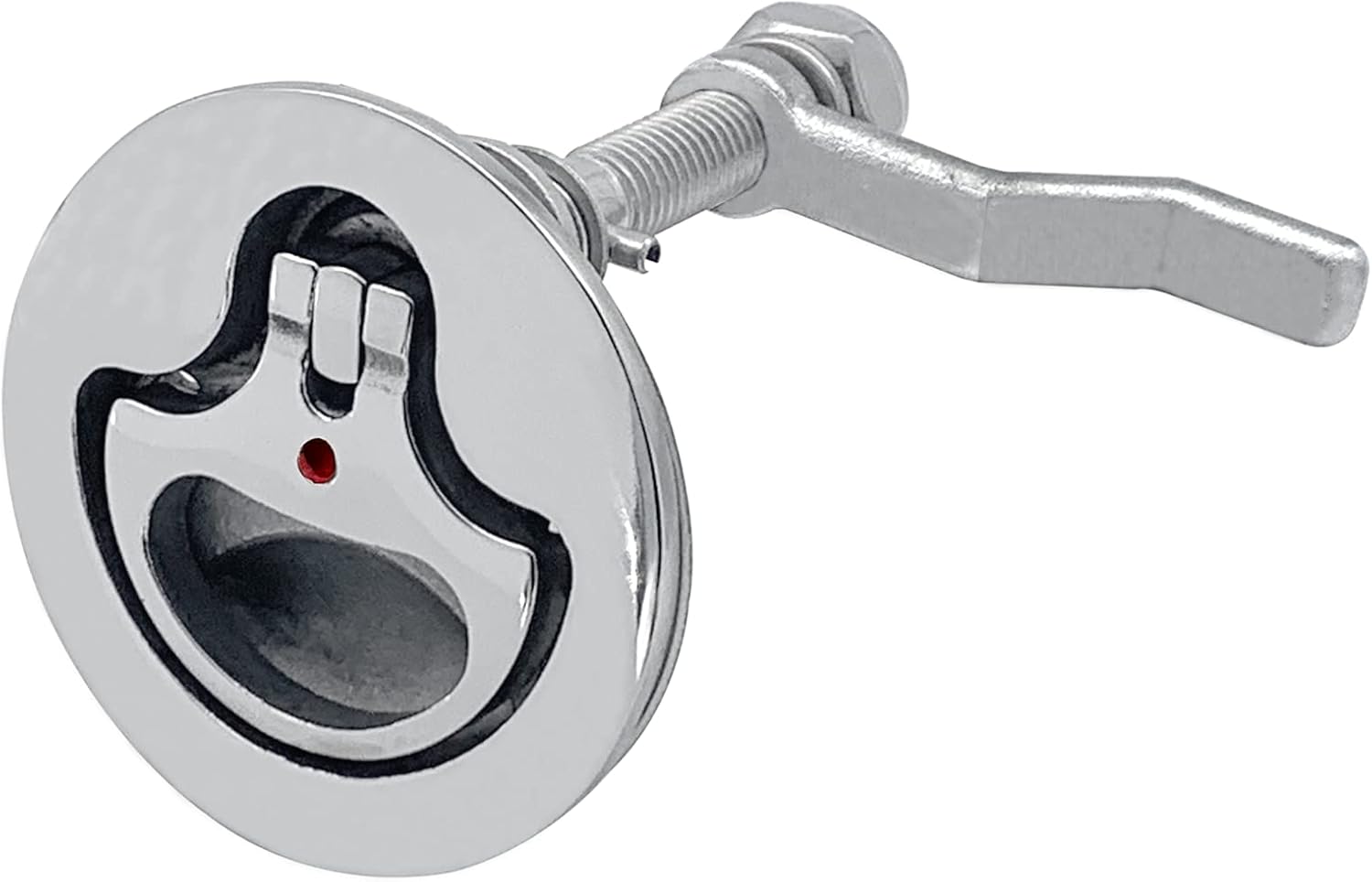 Boat Cam Latch Flush Pull Hatch Lift Stainless Steel with Back Plate Fasteners Screws V1259-DP01-A-1324