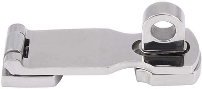 Grade Stainless Steel 3" Heavy Duty Door Hasp with Turning Padlock Eye Mount Screws V1259-DP01-A-1327