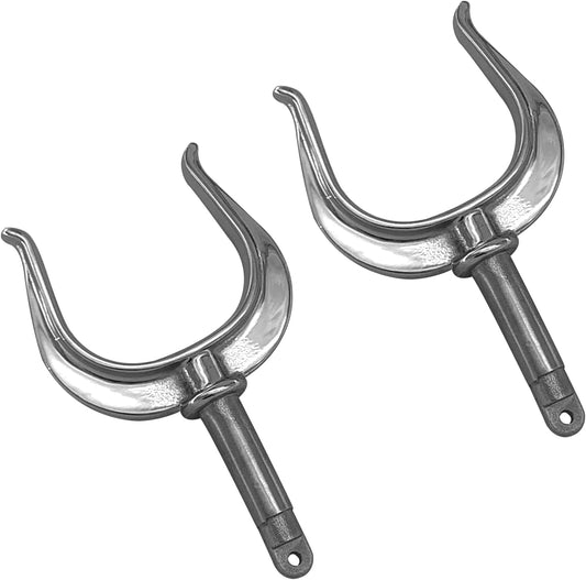 2 Pcs Stainless Steel Oar Lock Oarlock Rowlock Premium Marine Row Boat Dinghy Water Raft Kayak Canoe Side V1259-DP01-A-1328