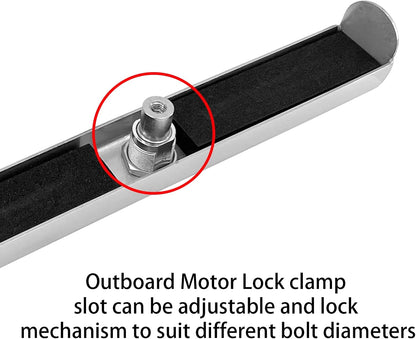 High Security Stainless Steel Boat Marine Outboard Motor Engine Lock 300mm Quick Release/Install Secures with V1259-DP01-A-1331