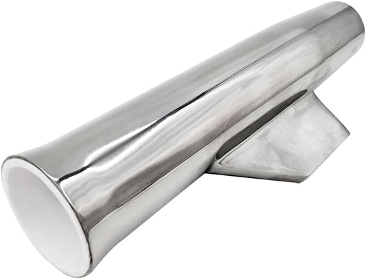 Boat Fishing Rod Holder Stainless Steel Flared Weld-on Coped Blade Angeled & with 1-7/8'' Inner Diameter V1259-DP01-A-1334