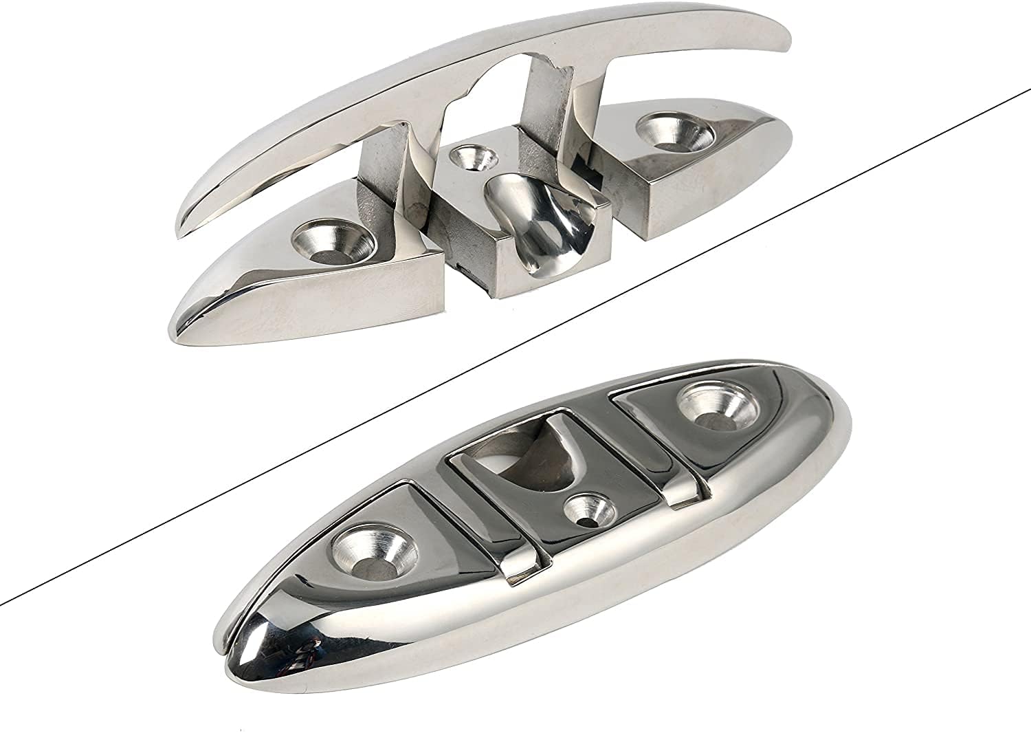 Boat Folding Cleat 6" Flip-up Heavy Dock Marine Grade 316 Stainless Steel 6inch V1259-DP01-A-1340