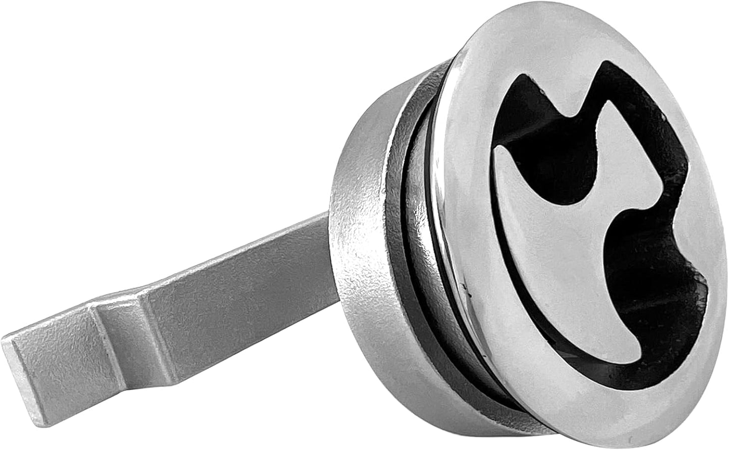 2Pcs Marine Grade Stainless Steel Floor Buckle Hatch Latch Flush Turning Lift Handle Recessed Pull Ring V1259-DP01-A-1341