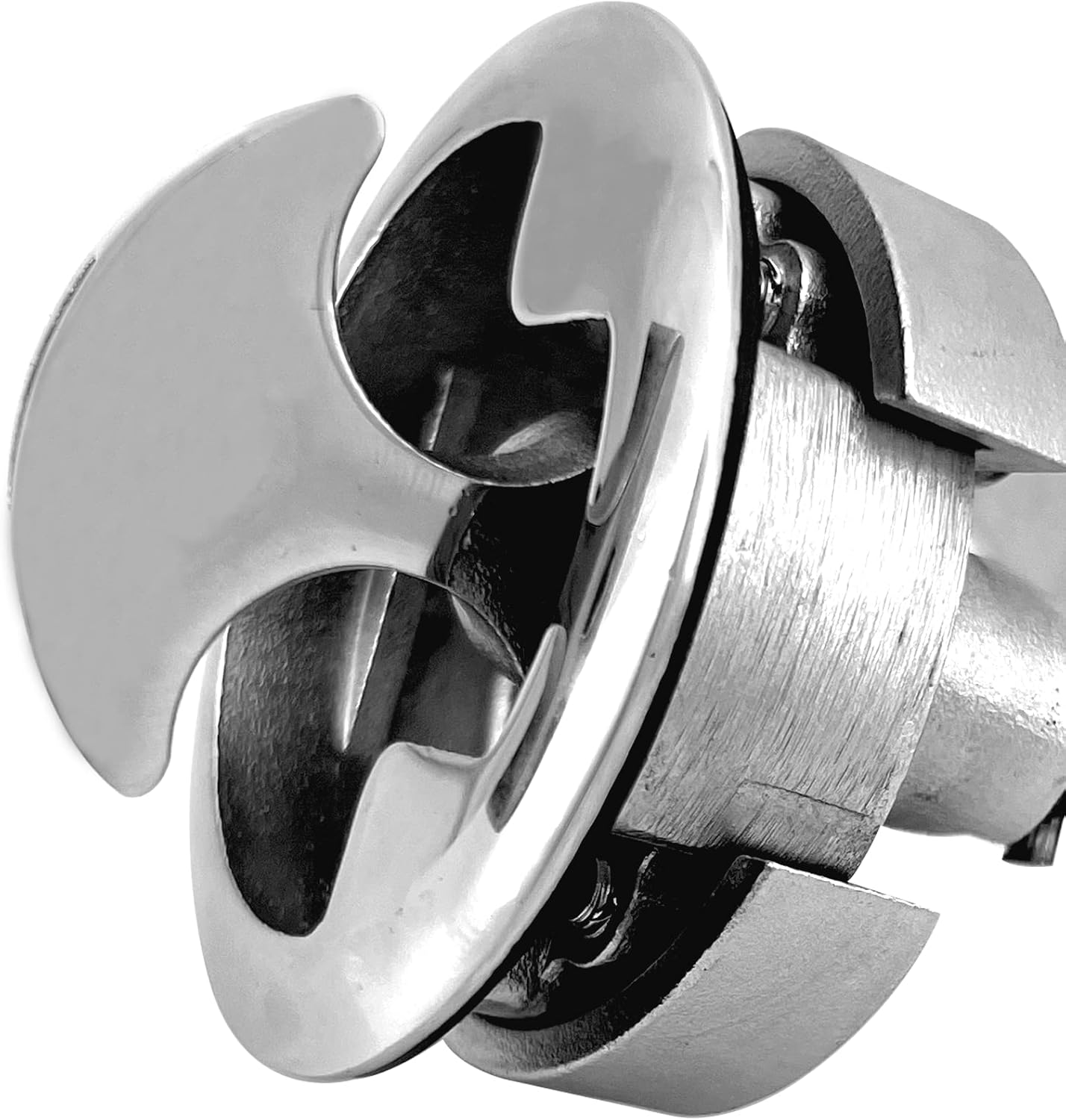 2Pcs Marine Grade Stainless Steel Floor Buckle Hatch Latch Flush Turning Lift Handle Recessed Pull Ring V1259-DP01-A-1341