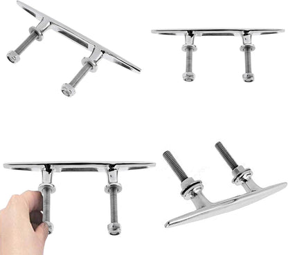 Burn Buddy Boat Cleat Open Base Cleat, Dock All 316 Stainless Steel Mooring Accessories V1259-DP01-A-1344
