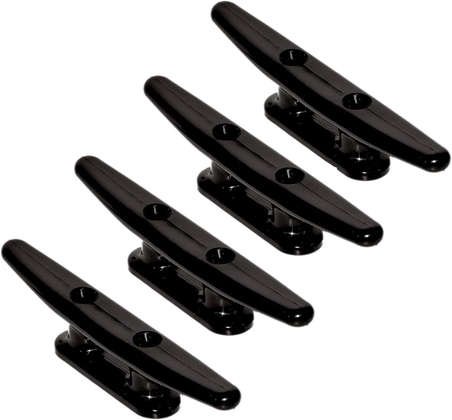 4 Pack Boat Cleat Black Nylon Dock Kayak Cleat,4/6/8 inch with Fasteners V1259-DP01-A-1345