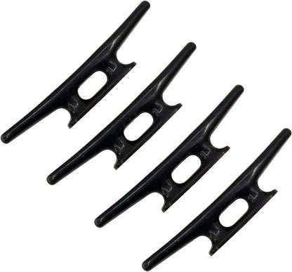 4 Pack Boat Cleat Black Nylon Dock Kayak Cleat,4/6/8 inch with Fasteners V1259-DP01-A-1345