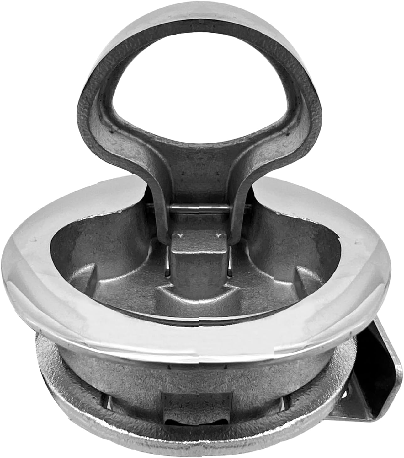Boat Latches Stainless Steel 2", Latch Hatch Round Pull Marine Flush Locking Lift Handle Deck - Non V1259-DP01-A-1347