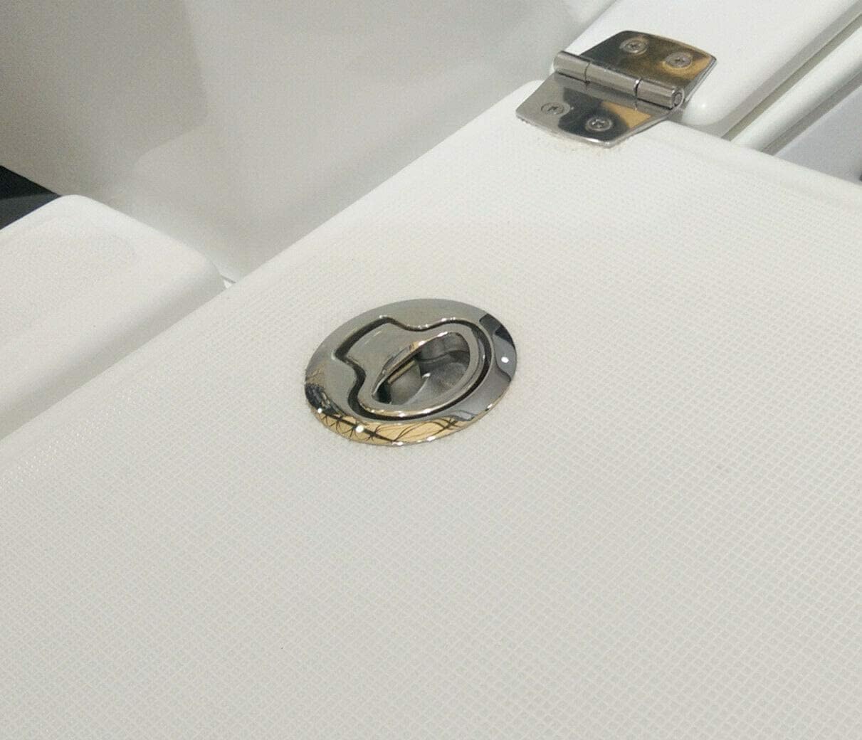 Boat Latches Stainless Steel 2", Latch Hatch Round Pull Marine Flush Locking Lift Handle Deck - Non V1259-DP01-A-1347
