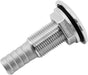 1/2" Stainless Steel Thru-Hull , Barbed Standard Length Straight Fitting Boat Barbed Hose Thru Drain Connector V1259-DP01-A-1348