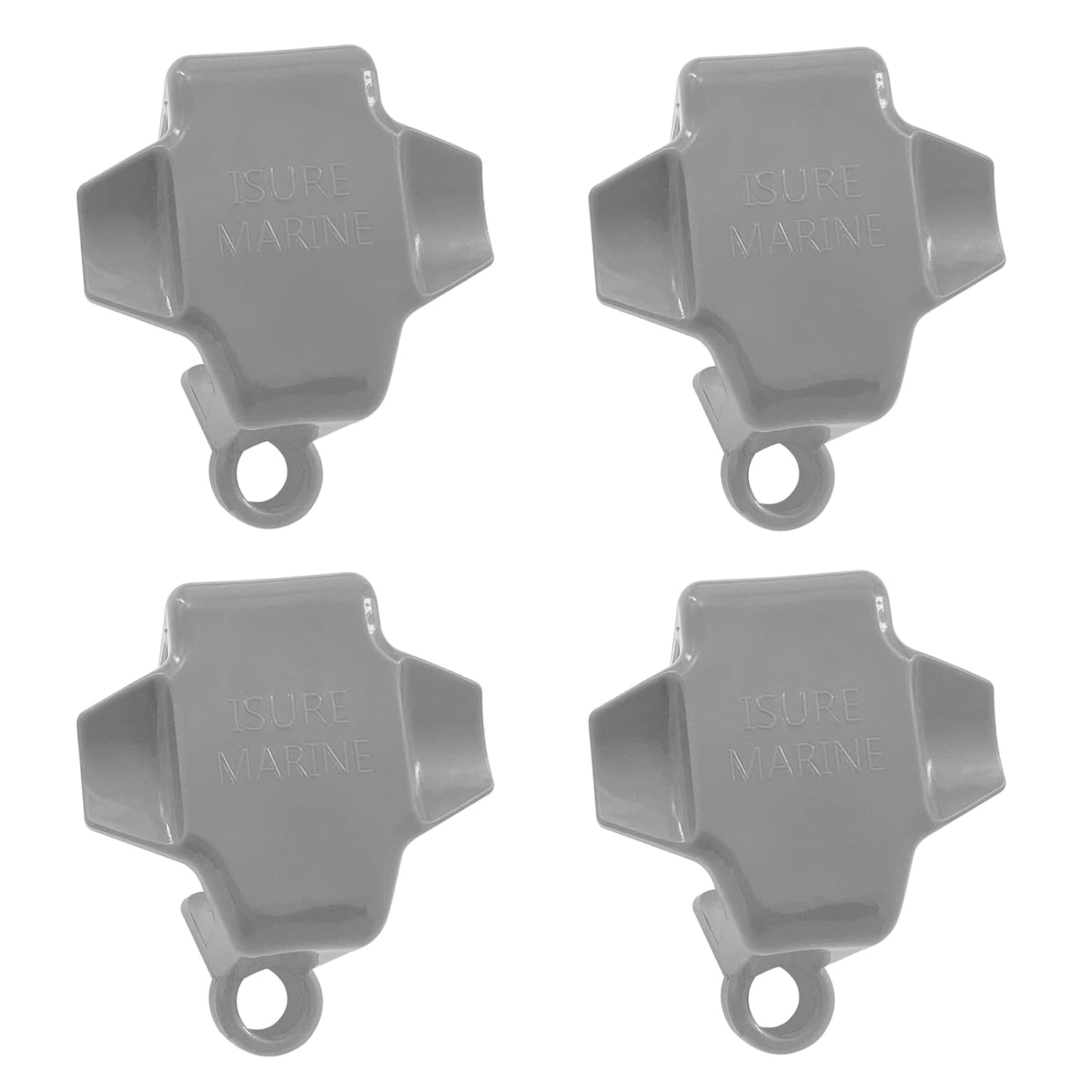 4 Pcs Square Rail Fender Bumpers Hanger/Adjuster/Clip Docking for Bumper, Pontoon Boat Clips V1259-DP01-A-1349