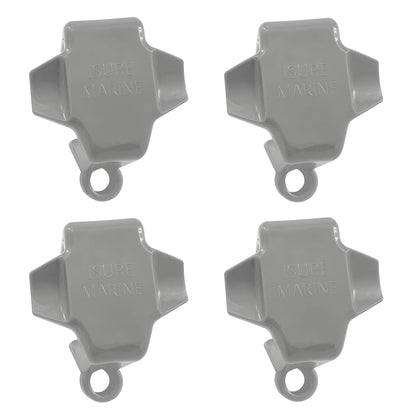 4 Pcs Square Rail Fender Bumpers Hanger/Adjuster/Clip Docking for Bumper, Pontoon Boat Clips V1259-DP01-A-1349