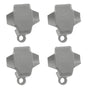 4 Pcs Square Rail Fender Bumpers Hanger/Adjuster/Clip Docking for Bumper, Pontoon Boat Clips V1259-DP01-A-1349