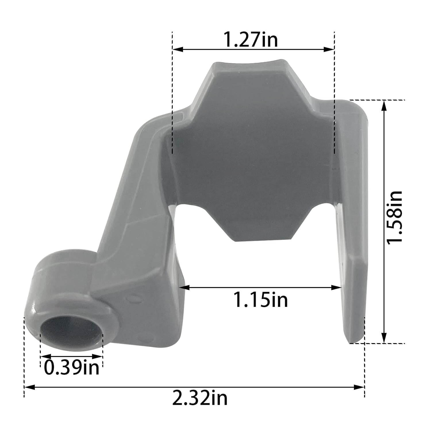 4 Pcs Square Rail Fender Bumpers Hanger/Adjuster/Clip Docking for Bumper, Pontoon Boat Clips V1259-DP01-A-1349