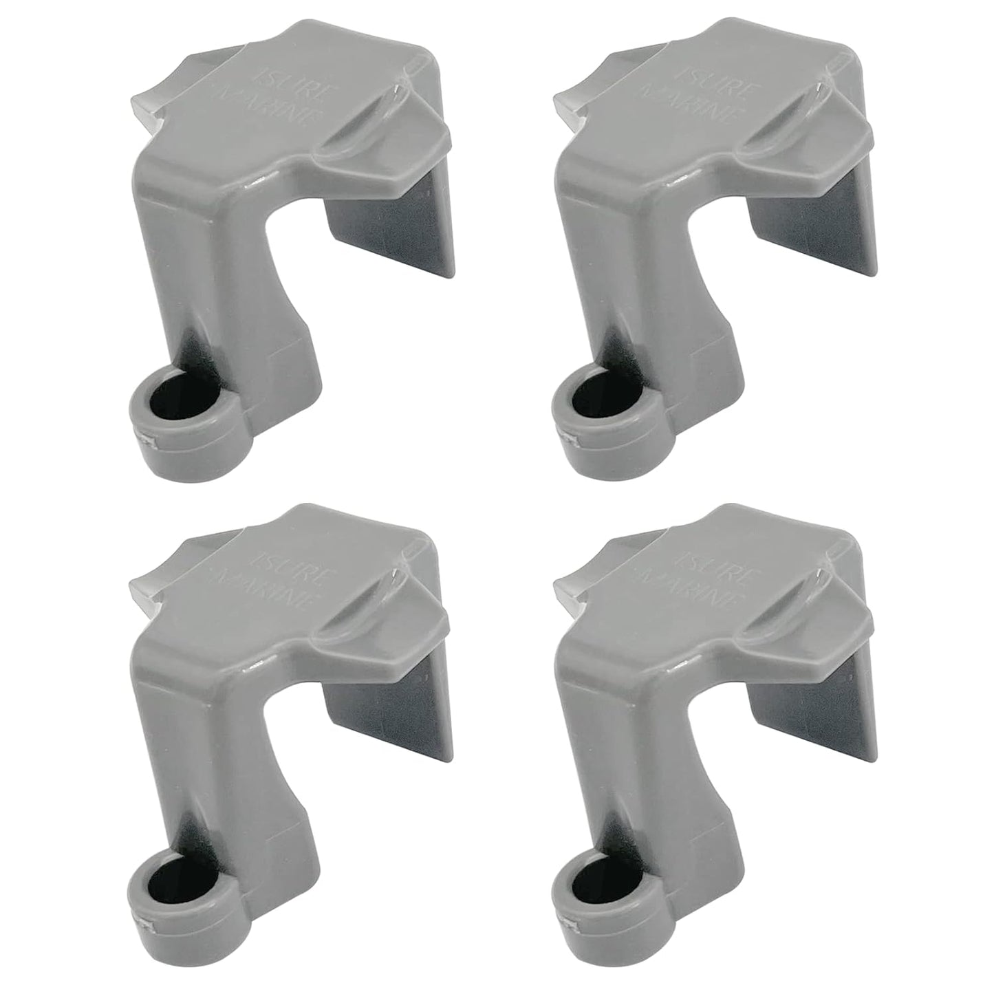 4 Pcs Square Rail Fender Bumpers Hanger/Adjuster/Clip Docking for Bumper, Pontoon Boat Clips V1259-DP01-A-1349