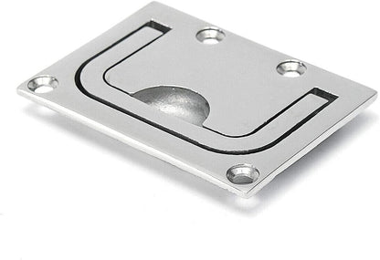 2pcs Marine Stainless Steel Flush Fitting Lifting Pull. Hatch Lift Ring Handle with Screws V1259-DP01-A-1350