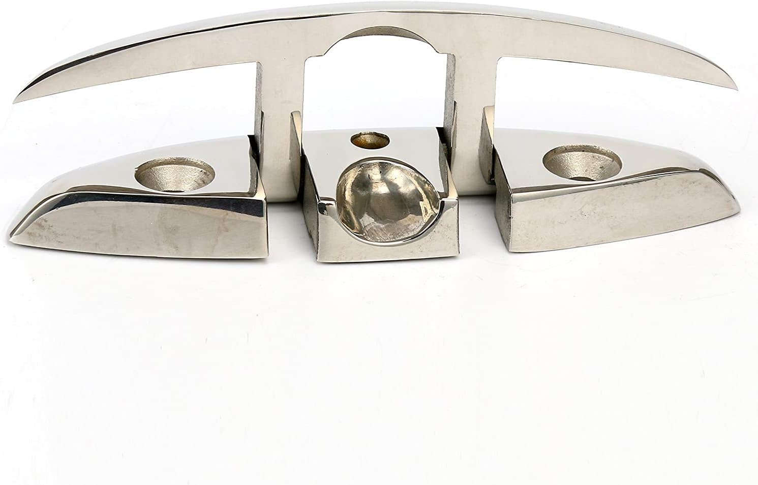 Boat Folding Cleat 8-1/2" Flip-up Heavy Dock Marine Grade 316 Stainless Steel V1259-DP01-A-1355