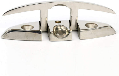 Boat Folding Cleat 8-1/2" Flip-up Heavy Dock Marine Grade 316 Stainless Steel V1259-DP01-A-1355