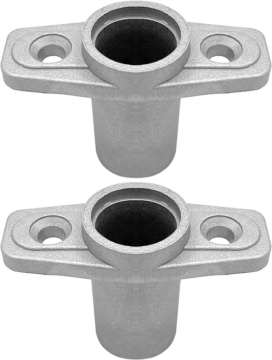 2Pcs Top Mount Aluminum Oar Lock Socket Holder T-Shaped Closed Bottom Boat Hardware Replacement for V1259-DP01-A-1356
