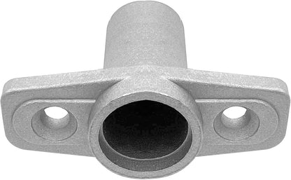 2Pcs Top Mount Aluminum Oar Lock Socket Holder T-Shaped Closed Bottom Boat Hardware Replacement for V1259-DP01-A-1356